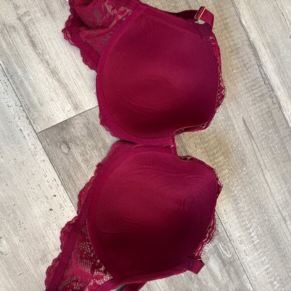 Victoria's Secret Dream Angels 40DD Lined Demi Padded Bra Lace - Picture 10 of 11